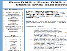 Tablet Screenshot of freedns.afraid.org
